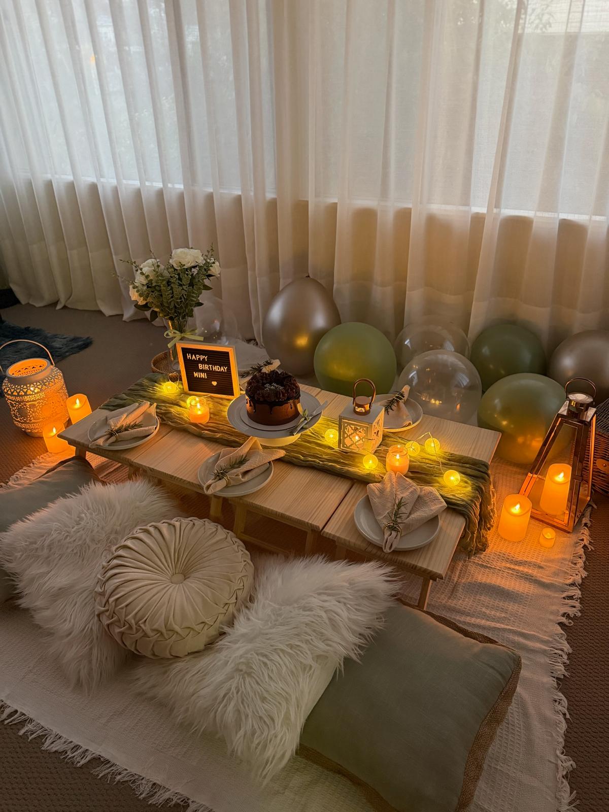 Ever After Picnics styled celebration setup